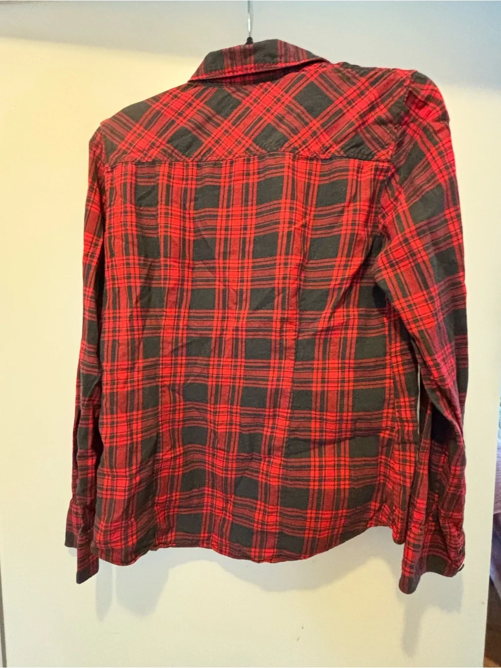 J. Crew Red and Black Plaid Button-Down Shirt